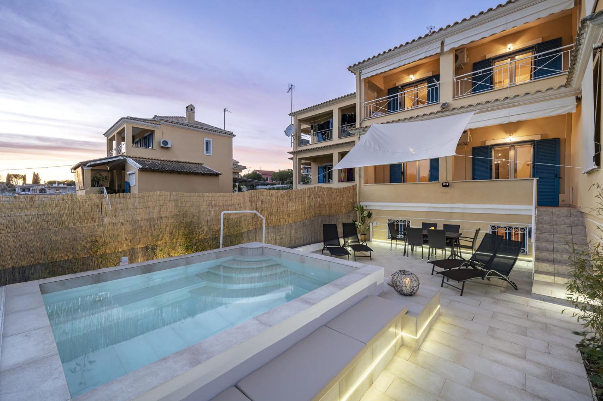 Villa Nina With Private Plunge Pool, 5Km To Corfu Town Eksteriør billede